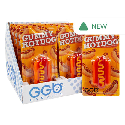 Wholesale Giant Gummy Hotdog 7 Oz Blister Pack- Bulk