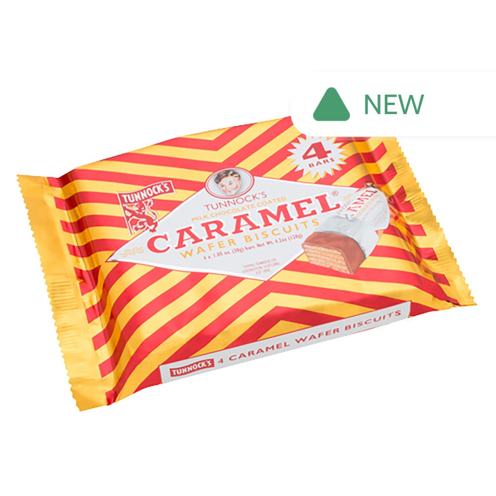 Wholesale Tunnock'S Milk Chocolate Caramel Wafer Biscuit 4.2 Oz- Bulk
