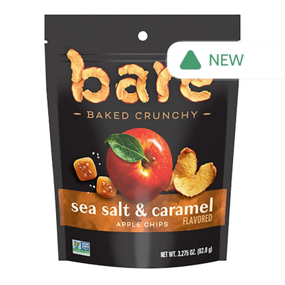 Wholesale Bare Sea Salt & Caramel Apple Chips 3.275 Oz Pouch- Bulk