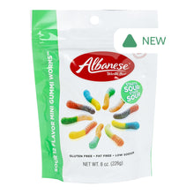 Wholesale Albanese 12 Flavor Sour Mini Gummi Worms 8 Oz Pouch- Bulk