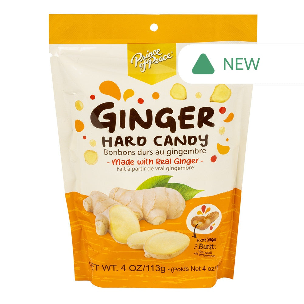 Wholesale Prince Of Peace Ginger Hard Candy 4 Oz Bag- Bulk
