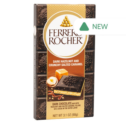 Wholesale Ferrero Rocher Dark Hazelnut And Crunchy Salted Caramel Bar 3.1 Oz- Bulk