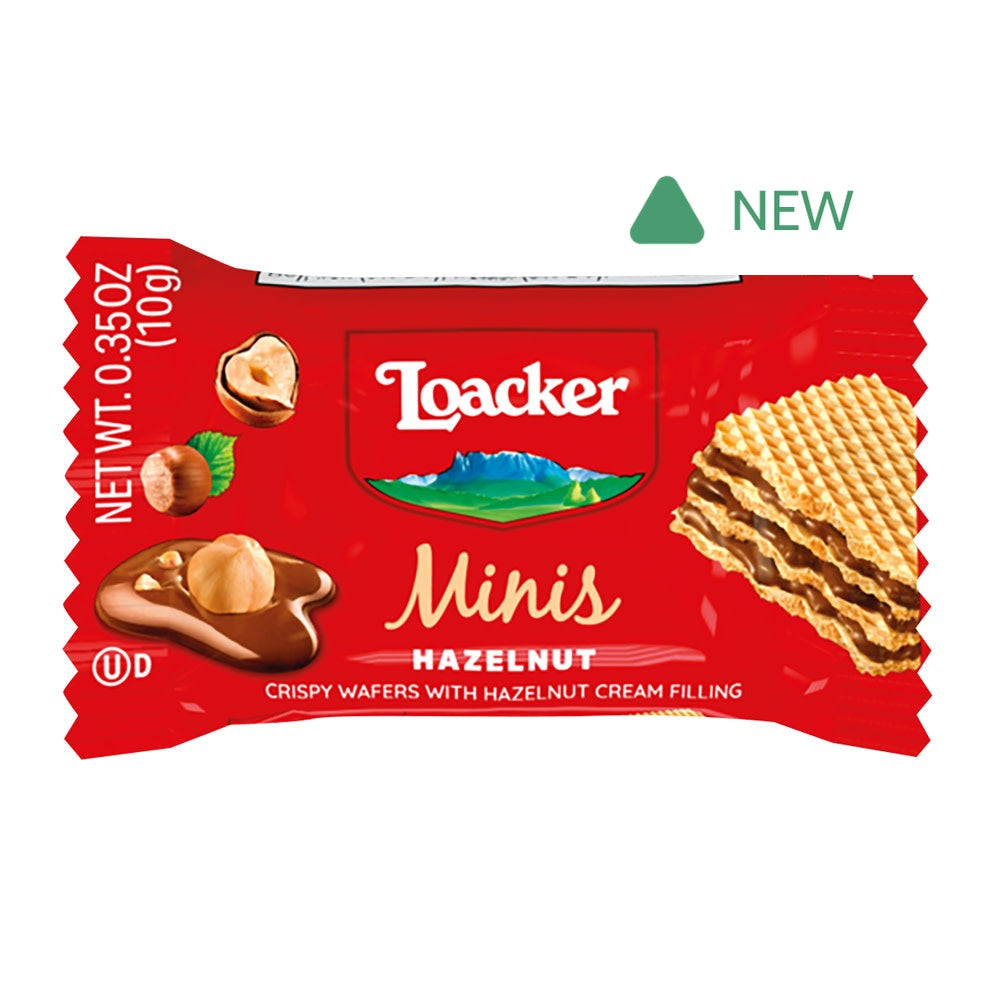 Wholesale Loacker Minis Hazelnut Wafer 0.35 Oz- Bulk
