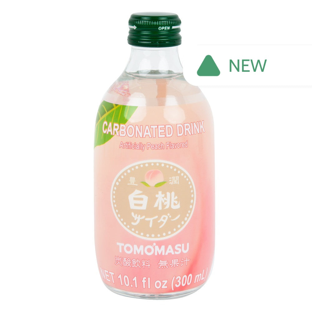 Wholesale Tomomasu White Peach Sparkling Soda Bottle- Bulk