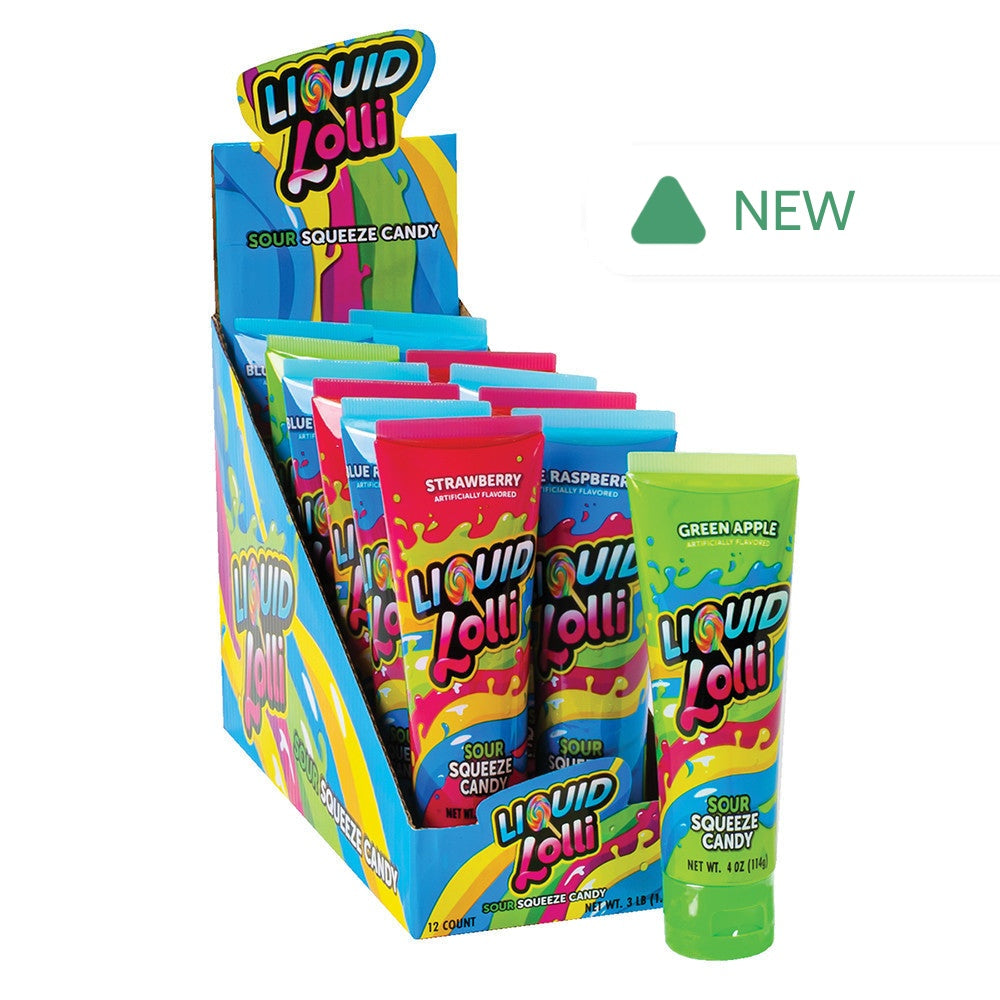 Wholesale Liquid Lolli Sour Squeeze Candy 4 Oz Tube- Bulk