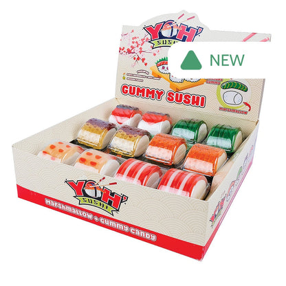 Wholesale Yoh' Sushi Marshmallow & Gummy Candy Sushi 0.53 Oz- Bulk