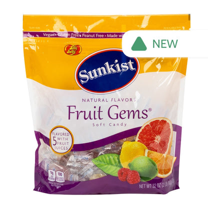 Wholesale Jelly Belly Sunkist Fruit Gems 2 Lb Pouch- Bulk