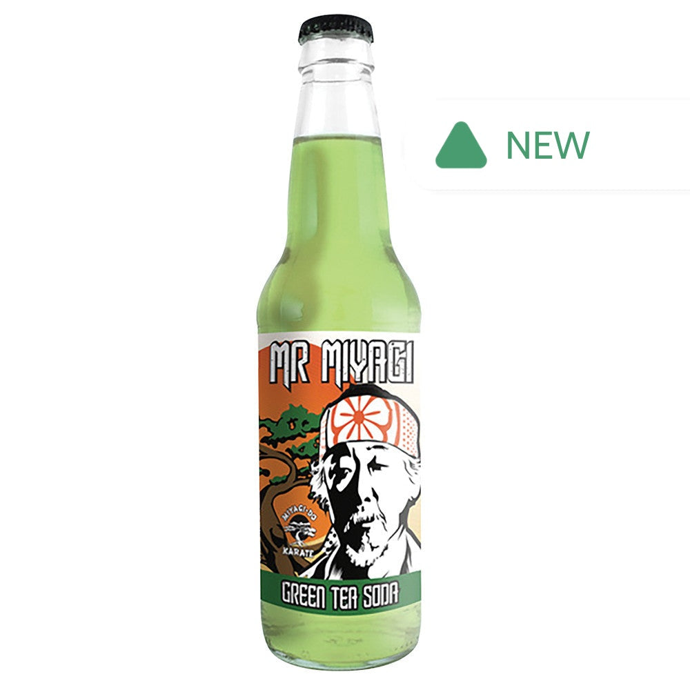 Wholesale Mr. Miyagi Green Tea Soda 12 Oz Bottle- Bulk
