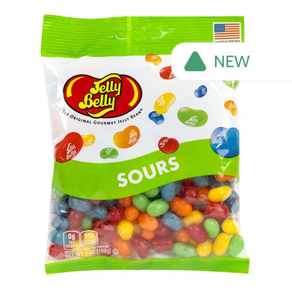 Wholesale Jelly Belly Sours Mix 7 Oz Peg Bag- Bulk