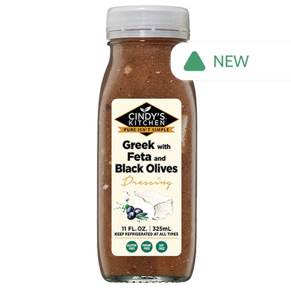 Wholesale Cindy'S Greek With Feta & Black Olives Dressing 11 Oz Bottle- Bulk