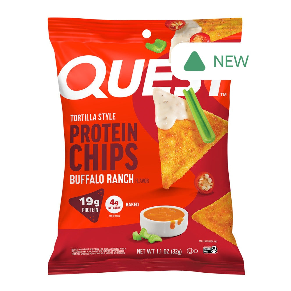 Wholesale Quest Buffalo Ranch Tortilla Style Protein Chips 1.1 Oz Bag- Bulk