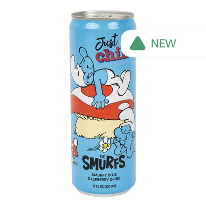 Wholesale The Smurfs Just Chill Blue Raspberry Drink 12 Oz Can- Bulk