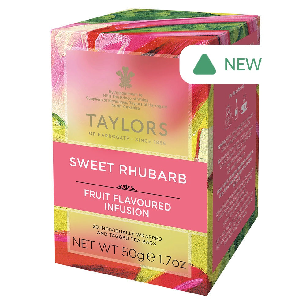 Wholesale Taylors Of Harrogate - Sweet Rhubarb Infusion - 20Ct- Bulk