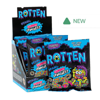 Wholesale Rotten Original Gummy Cruncheez 1.8 Oz Peg Bag- Bulk