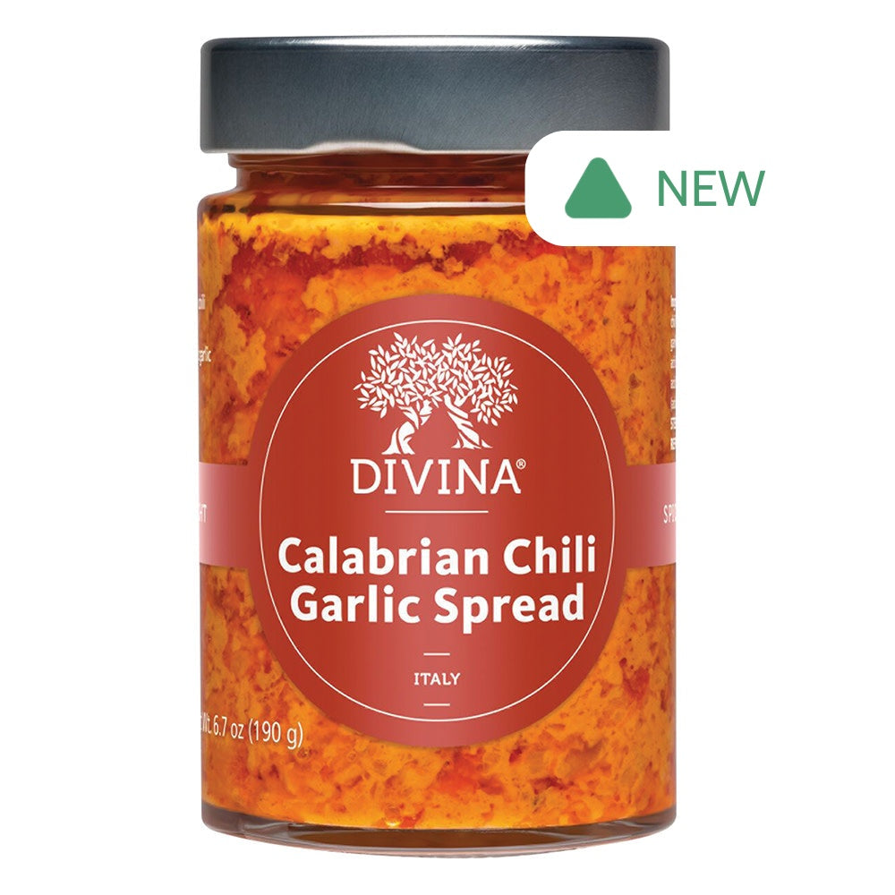 Wholesale Divina Calabrian Chili Garlic Spread 6.7 Oz Jar- Bulk