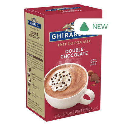 Wholesale Ghirardelli Double Chocolate Hot Cocoa Mix 8 Oz Box- Bulk