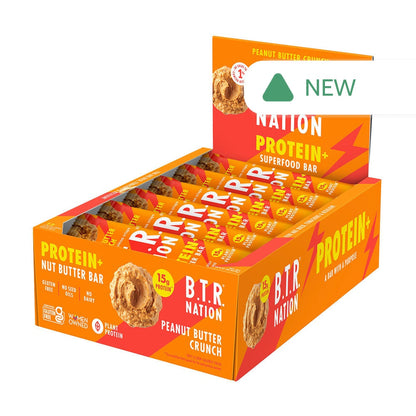 Wholesale B.T.R Nation - Protein +Peanut Butter Bar - 1.83Oz- Bulk