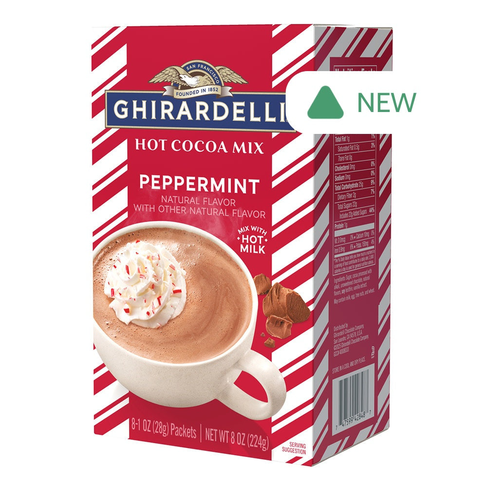 Wholesale Ghirardelli Peppermint Hot Cocoa Mix 8 Oz Box- Bulk