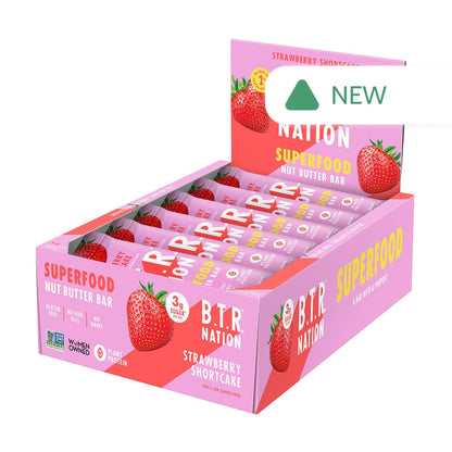 Wholesale B.T.R Nation - Straw Shrtck Nut Bar - 1.23Oz- Bulk