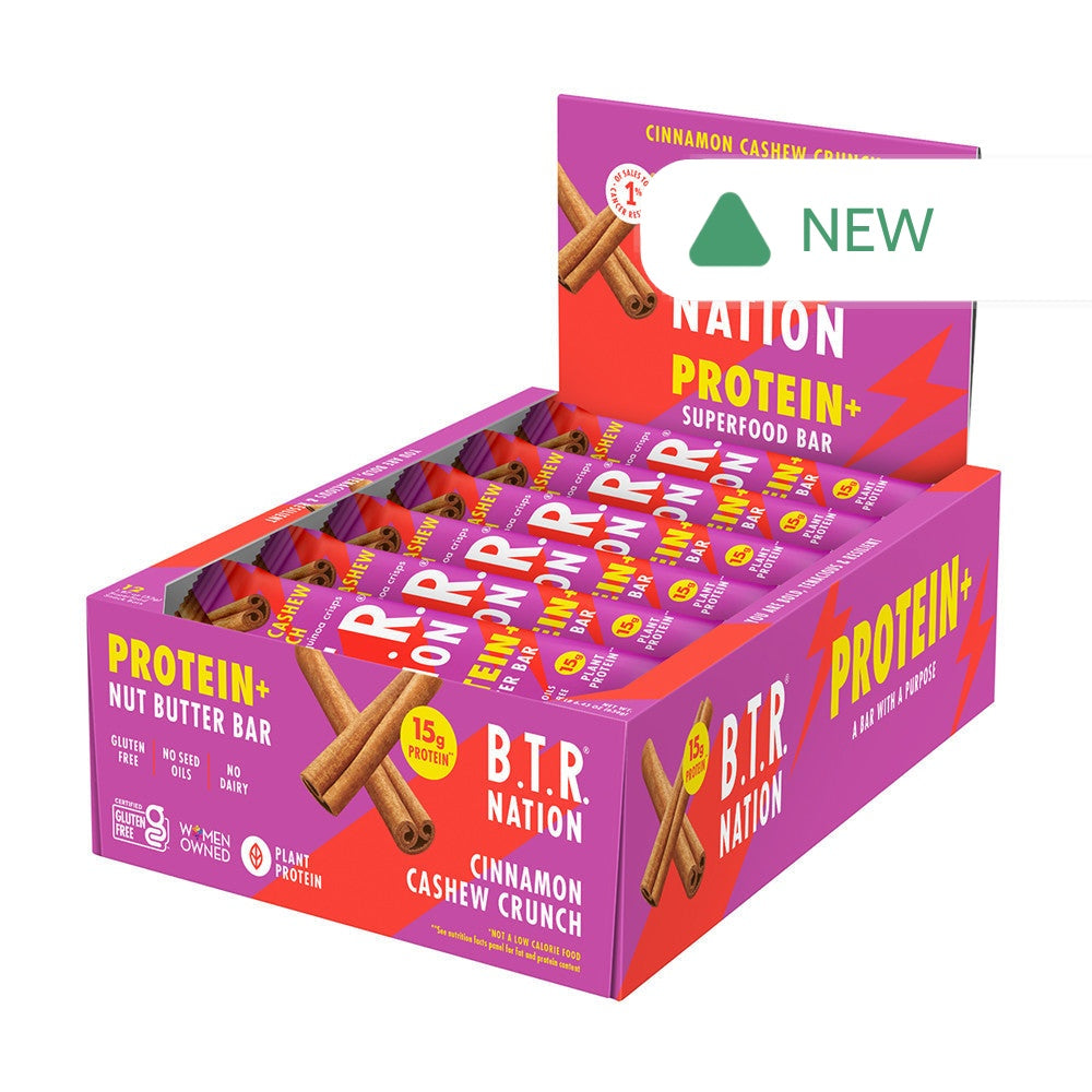 Wholesale B.T.R Nation - Prot+Cinnamn Cashew Bar - 1.87Oz- Bulk