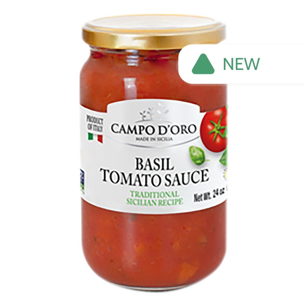 Wholesale Campo D'Oro - Tomoato Basil Sauce - 24Oz- Bulk