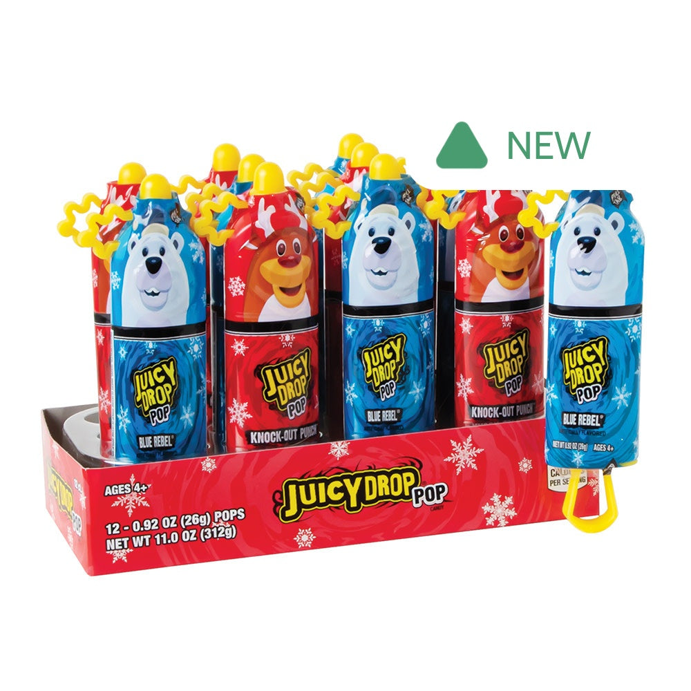 Wholesale Juicy Drop Pop Holiday Assorted 0.92 Oz- Bulk
