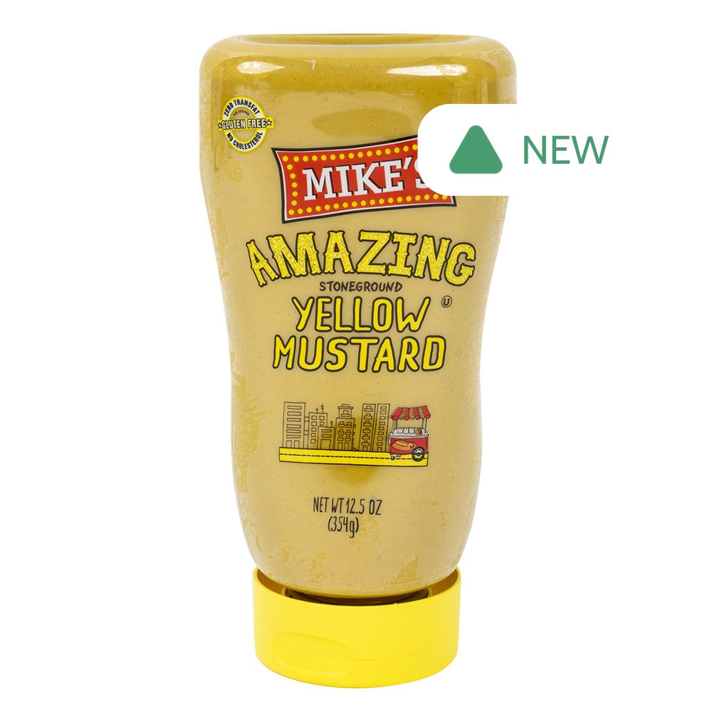 Wholesale Mike'S Amazing Stoneground Yellow Mustard 12.5 Oz Bottle- Bulk
