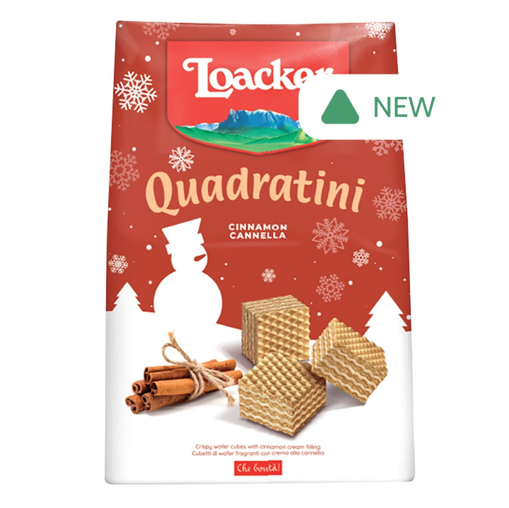 Wholesale Loacker Quadratini Cinnamon 8.82 Oz Bag- Bulk