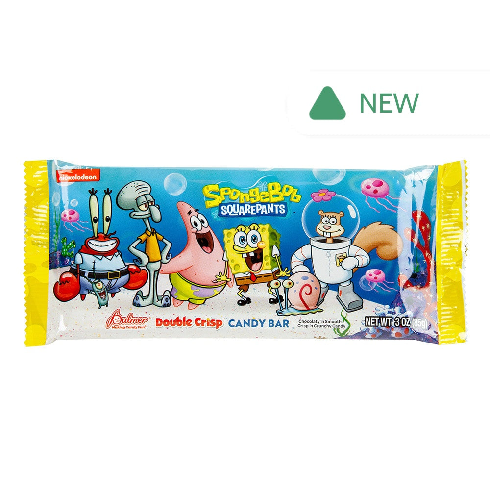 Wholesale Spongebob Squarepants Double Crisp Candy Bar 3 Oz- Bulk