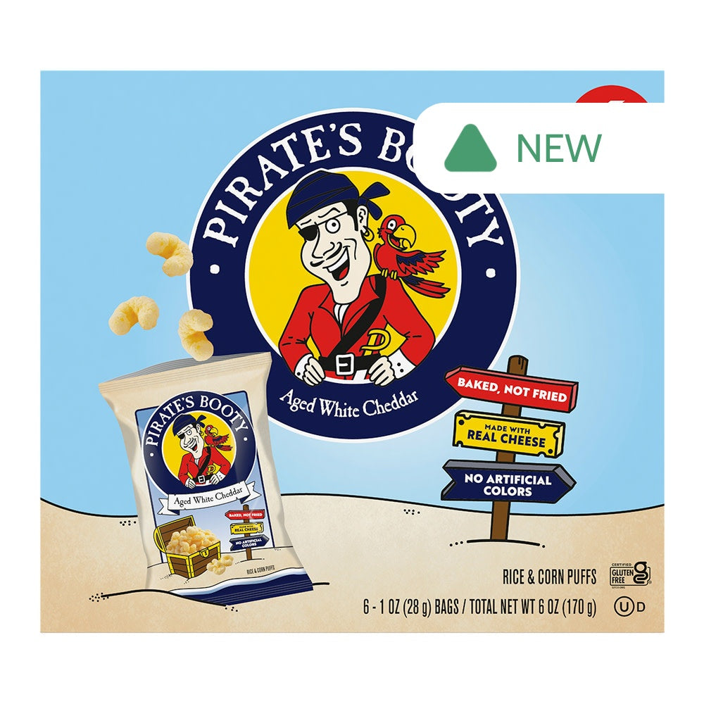 Wholesale Pirate'S Booty - Multipack White Chedda(6Ct) - 6Oz- Bulk