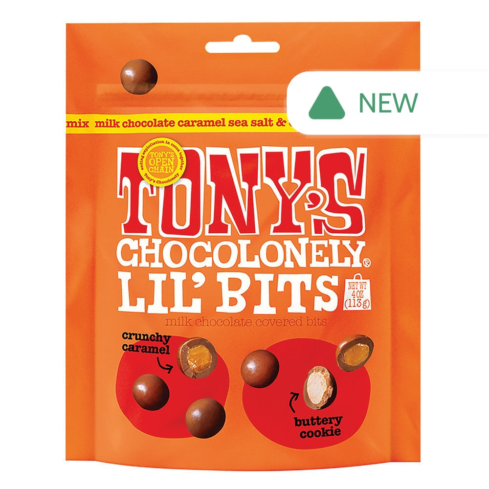 Wholesale Tony'S Chocolonely - Lil' Bits - Caramel Cookie - 4Oz- Bulk