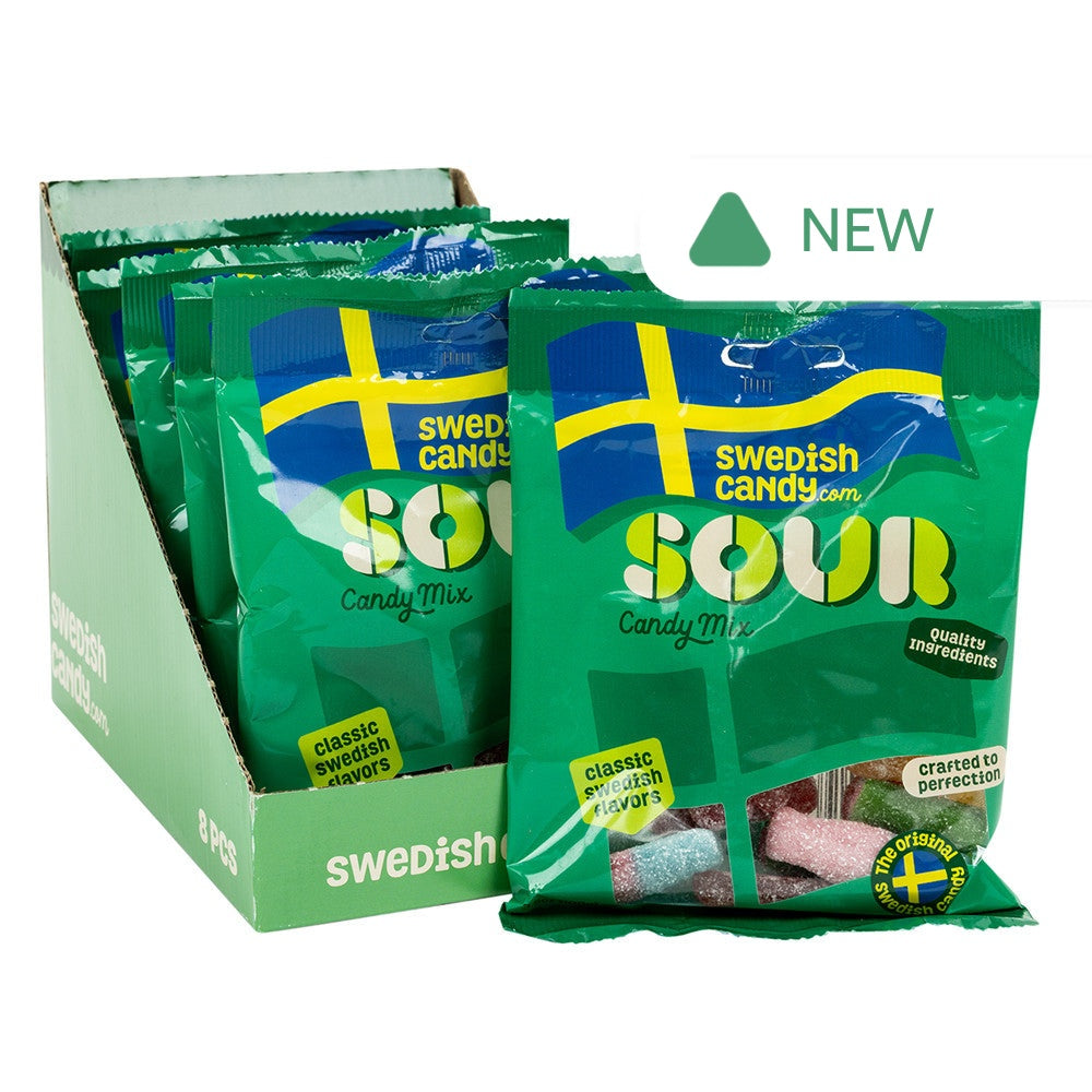 Wholesale Swedishcandy.Com Sour Candy Mix 3.5 Oz Peg Bag- Bulk