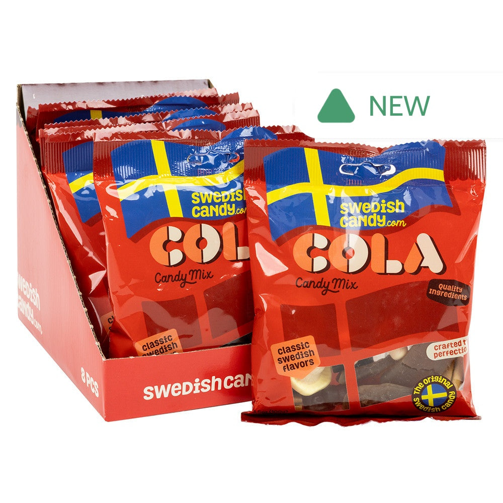 Wholesale Swedishcandy.Com Cola Candy Mix 3.5 Oz Peg Bag- Bulk