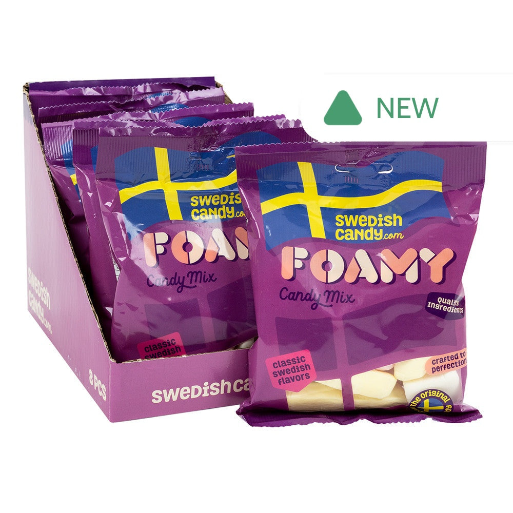 Wholesale Swedishcandy.Com Foamy Candy Mix 3.5 Oz Peg Bag- Bulk