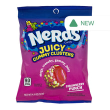 Wholesale Nerds Strawberry Punch Juicy Gummy Clusters 4.5 Oz Peg Bag- Bulk
