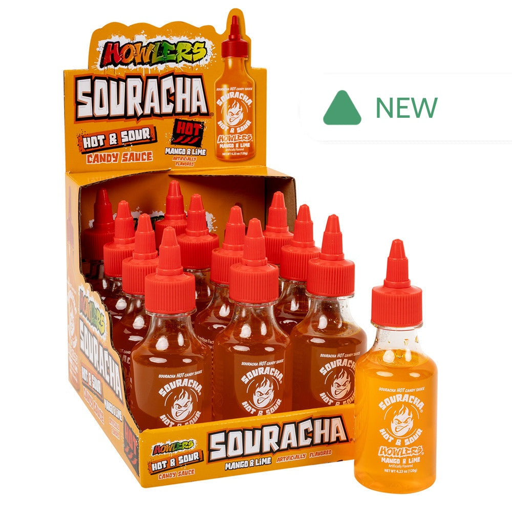 Wholesale Howlers Hot & Sour Mango & Lime Souracha 4.23 Oz Bottle- Bulk