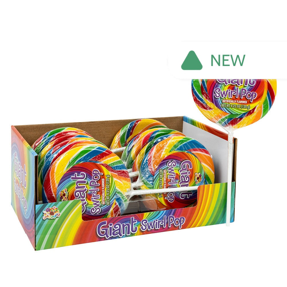 Wholesale Giant Swirl Pop 4.25 Oz- Bulk