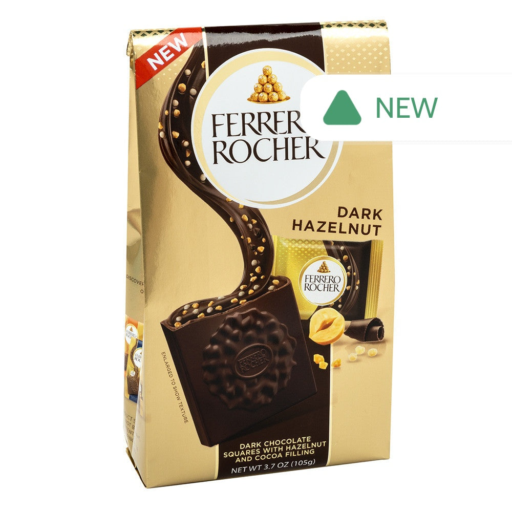 Wholesale Ferrero Rocher Dark Hazelnut Squares 3.7 Oz Bag- Bulk