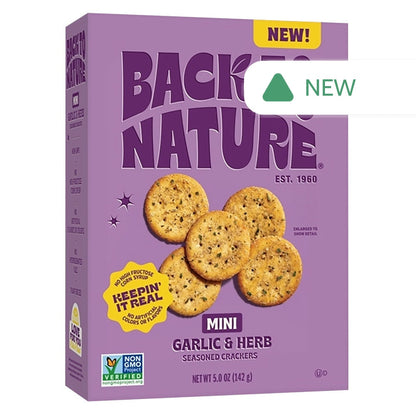 Wholesale Back To Nature - Garlic & Herb Mini Crack - 5Oz- Bulk