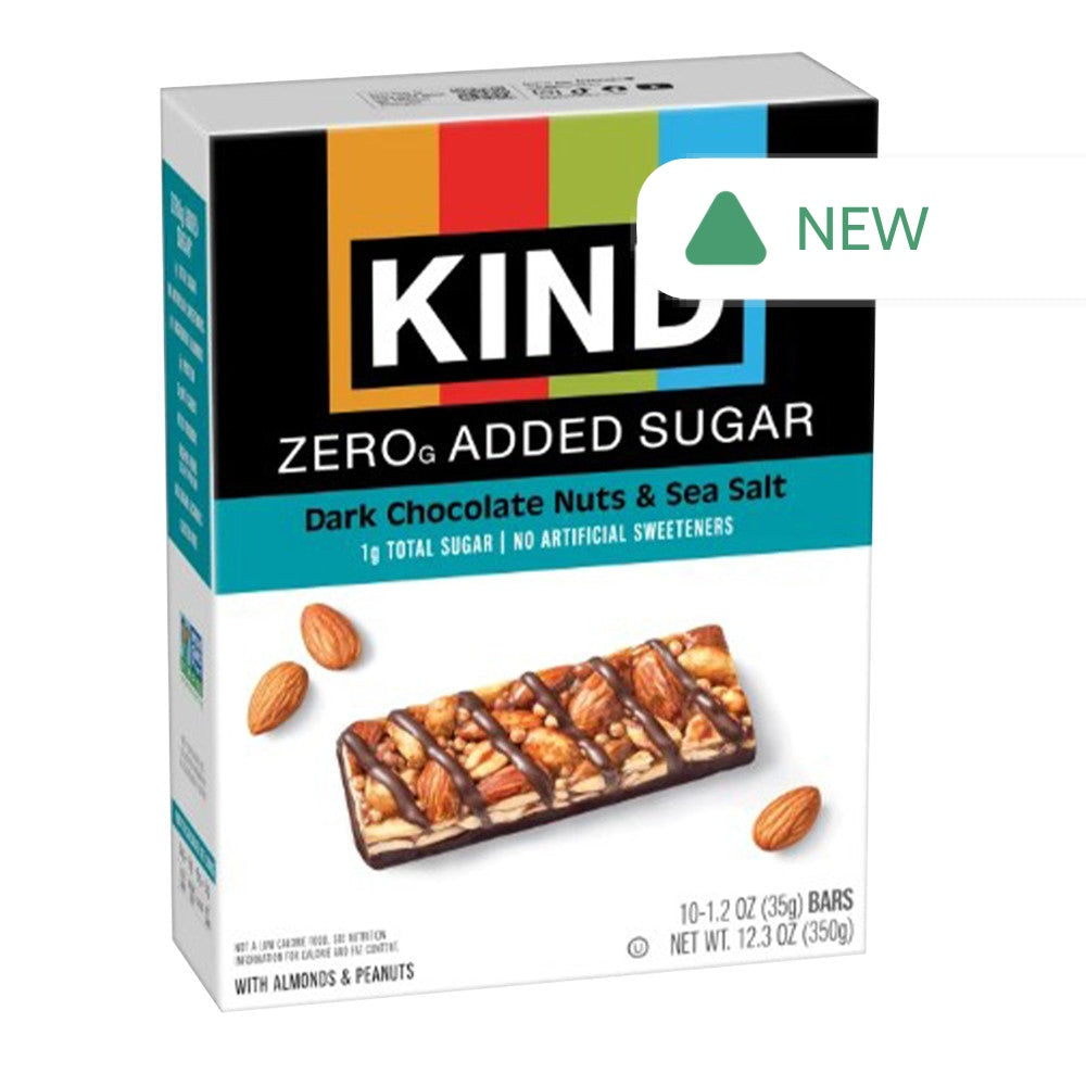 Wholesale Kind - Zero Sugar - Dark Chocolate And Seslt (10Ct) - 12.3Oz- Bulk