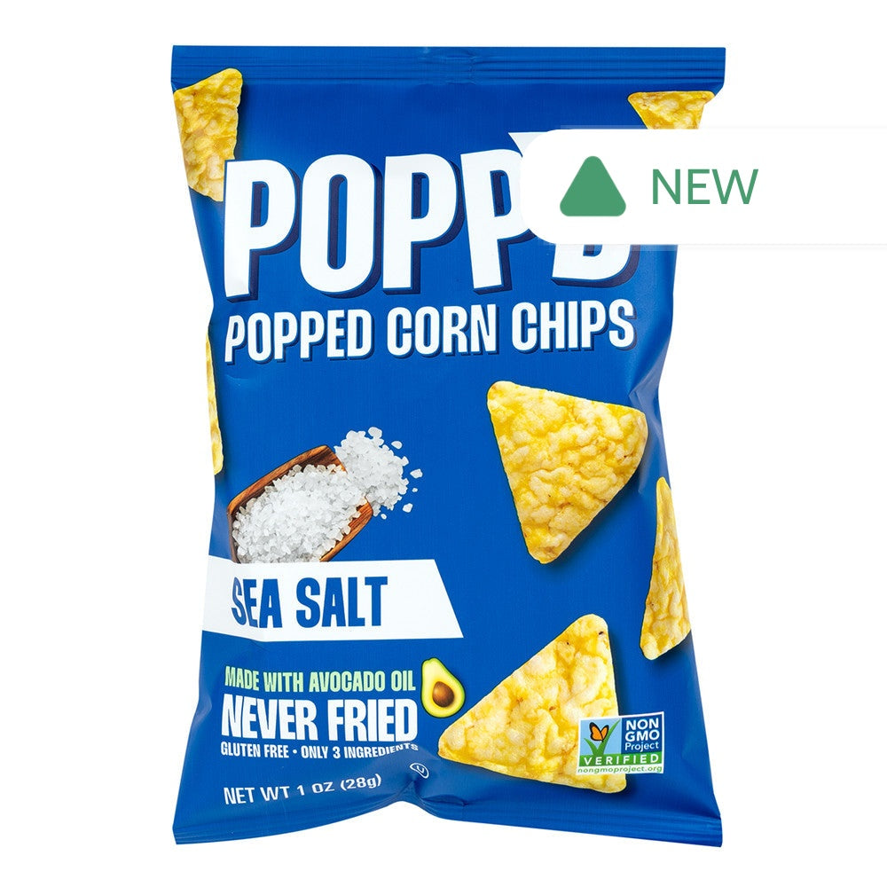 Wholesale Popp'D - Popcorn Chips Sea Salt - 1Oz- Bulk