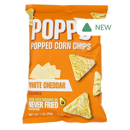 Wholesale Popp'D - Popcorn Chips White Cheddar - 1Oz- Bulk