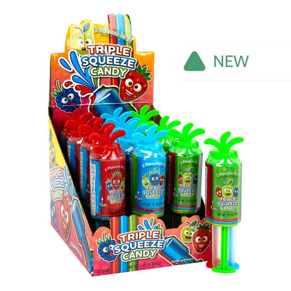 Wholesale Triple Squeeze Candy Gel 3 Flavors In 1! 1.9 Oz- Bulk