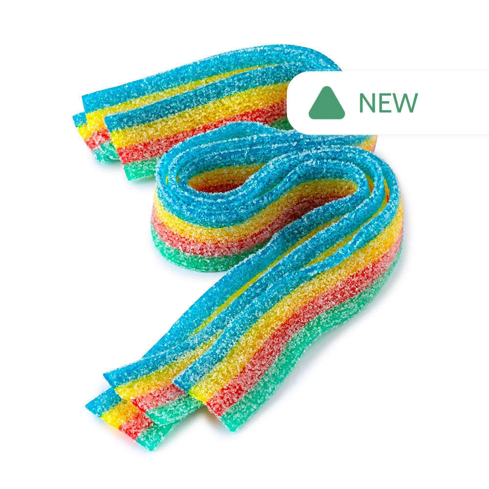 Wholesale Sour Power Quattro Rainbow Sour Belts- Bulk