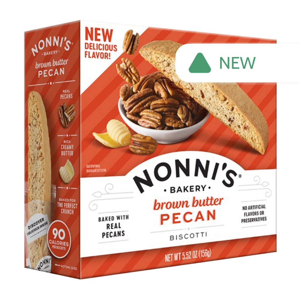 Wholesale Nonni'S - Biscotti Brown Bu Pecan Ita(8Ct) - 5.52Oz- Bulk