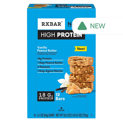 Wholesale Rx Bar - High Protein Peanut Butter Vanilla Bar - 2.1Oz- Bulk