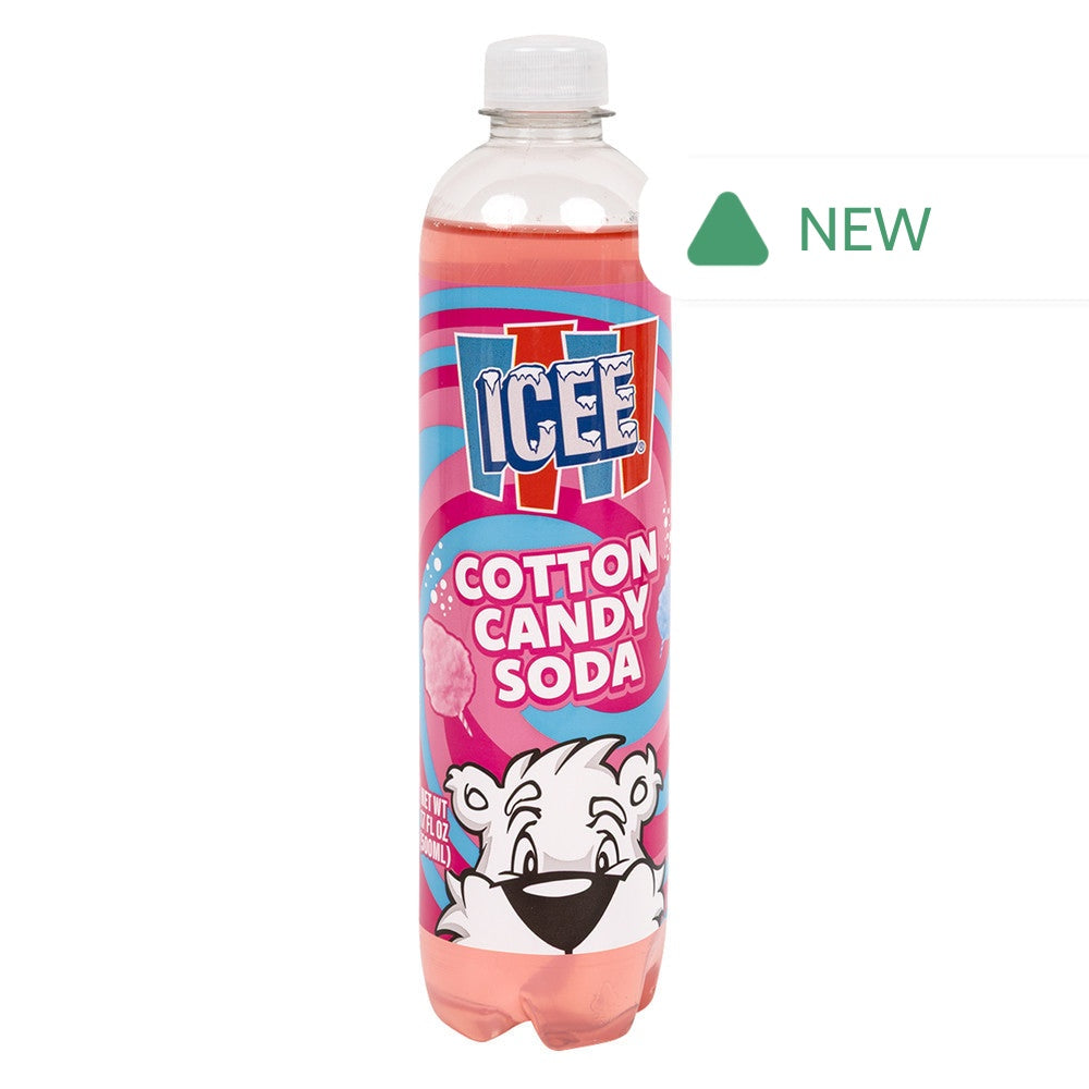 Wholesale Icee Cotton Candy Soda 17 Oz Bottle- Bulk