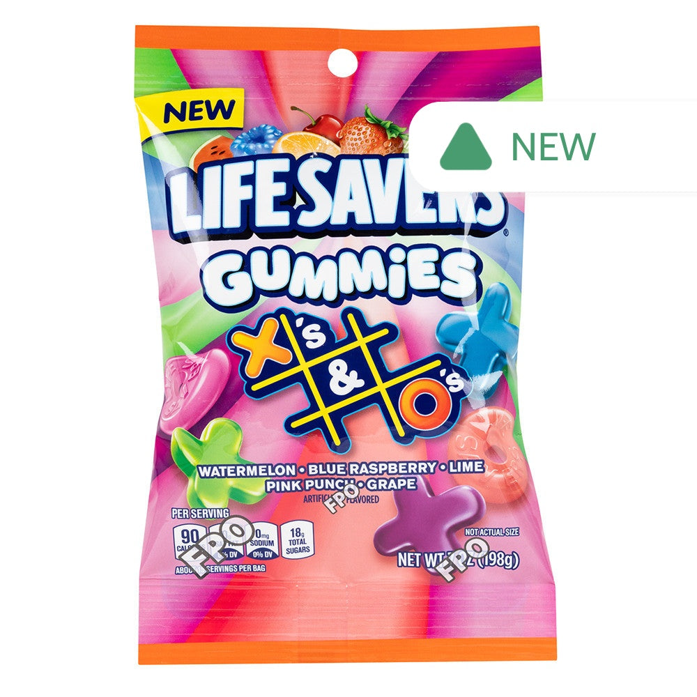 Wholesale Lifesavers Gummies X’S & O’S 7 Oz Peg Bag- Bulk