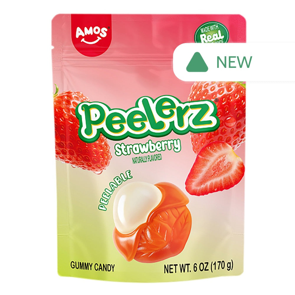 Wholesale Peelerz Gummy Strawberry 6 Oz Bag- Bulk