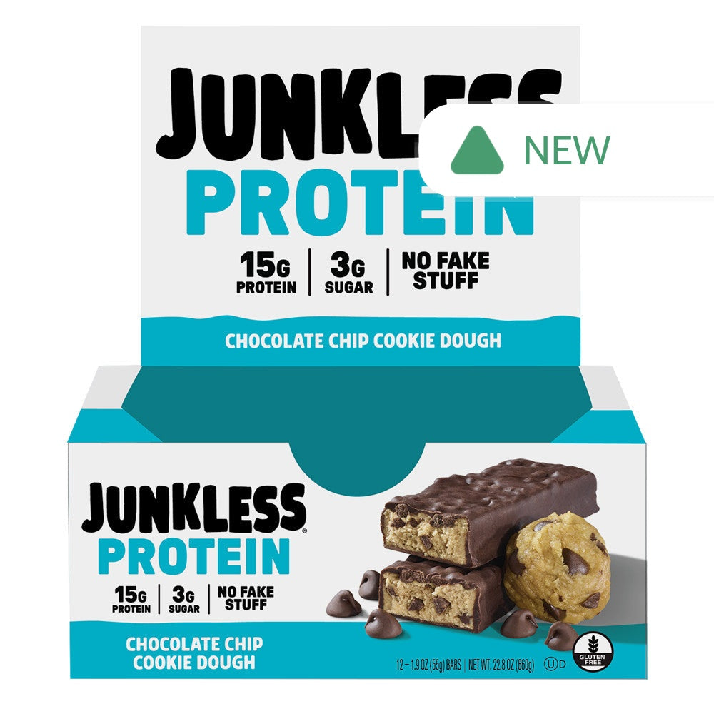 Wholesale Junkless - Chocolate Chip Cd Pro Bars - 1.9Oz- Bulk